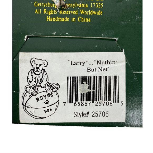 The Bearstone Collection Boyds Bears & Friends: Larry Nuthin' But Net 19… - Picture 10 of 15
